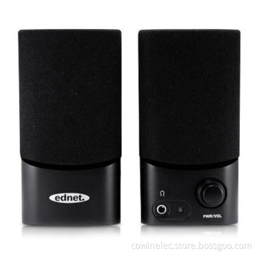 2.0-channel Computer Stereo Mini Speakers, 3W Output Power/Many Colors Available